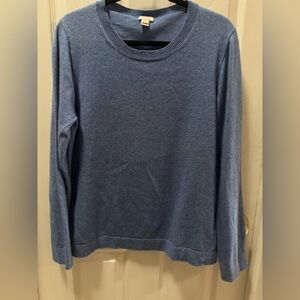 J. Crew Soft Blue Crew Neck Sweater